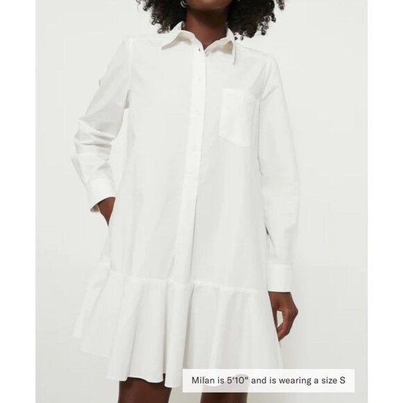 Tuckernuck Dresses & Skirts - Tuckernuck White Cotton Poplin Callahan Shirt Dress Size S 050